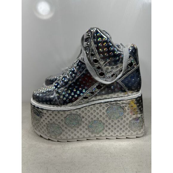 Yru Chrome Qozmo Space Platforms Size 10 - Picture 3 of 6